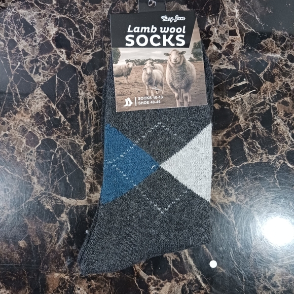 ⚫️  12 Lamb Wool Crew SocksThermal Warm Winter Boot Socks Size 10-13 Men - Picture 7 of 7